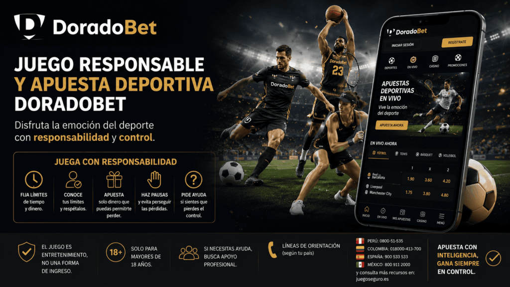 Juego responsable y apuesta deportiva Doradobet